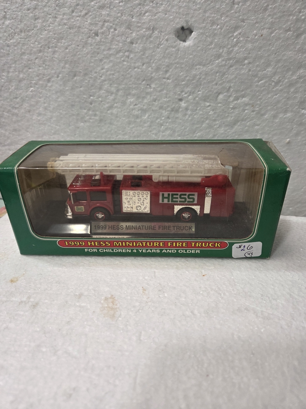 HESS Red Miniature Fire Truck Toy - 1999